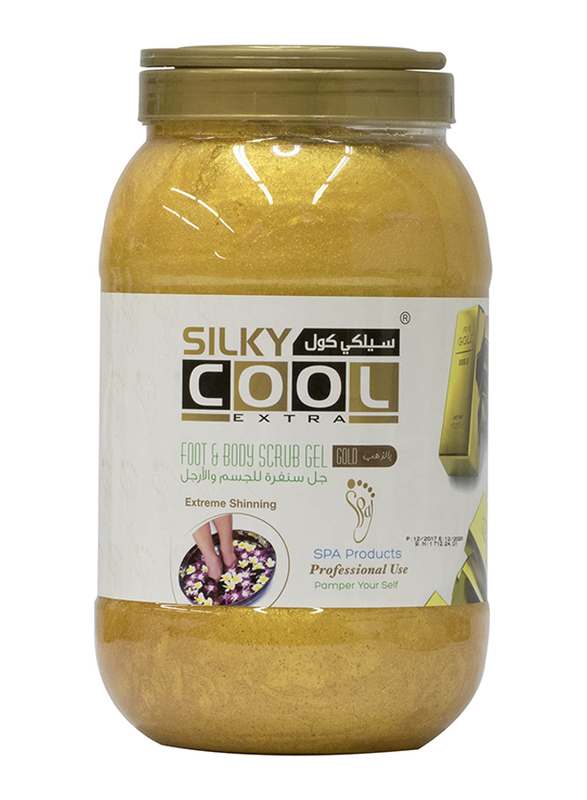 Silky Cool Gold Foot & Body Scrub Gel, 4 Liter