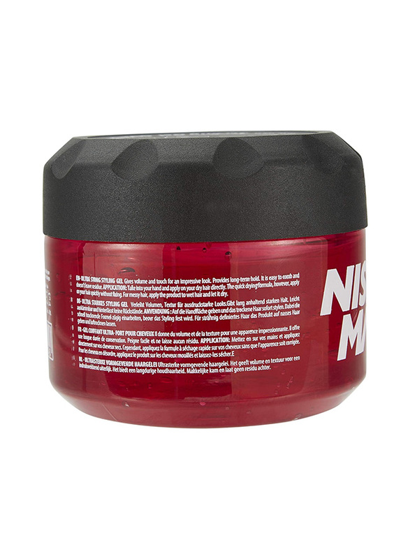 Nish Man Fuchsia G2 Ultra Hold Hair Styling Gel with Gum Scent, 300ml