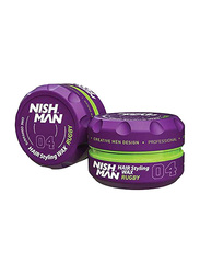 Nish Man Rugby Aqua 04 Hair Styling Wax, 150ml