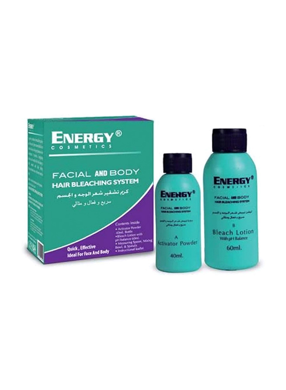 Energy Facial And Body Hair Bleaching System, 40 ml