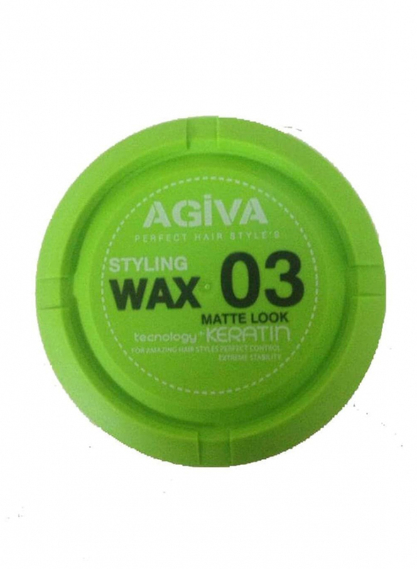 

Agiva Perfect Hair Styling Clay Wax 03 Strong Hold Matte Look Plus Keratin Formula Gel, 6oz