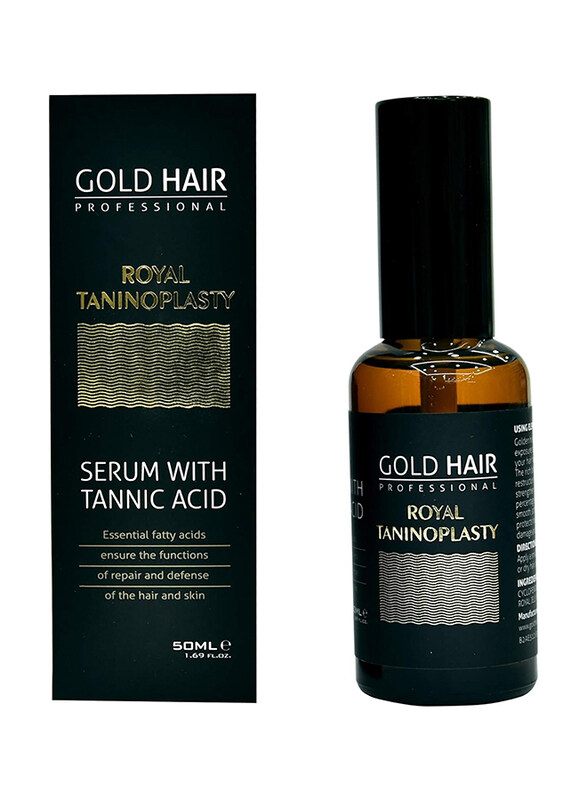 

Gold Hair Professional Royal Taninoplasty Serum Hair Oil for All Hair Types, 50ml