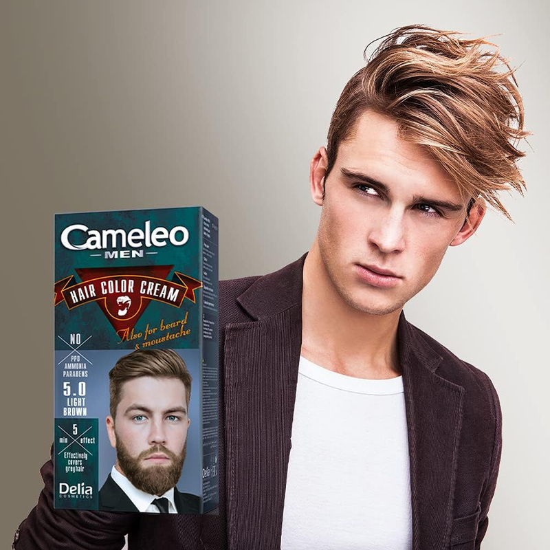 Cameleo Permanent Hair Dye For Men, 30ml, 5 Light Brown