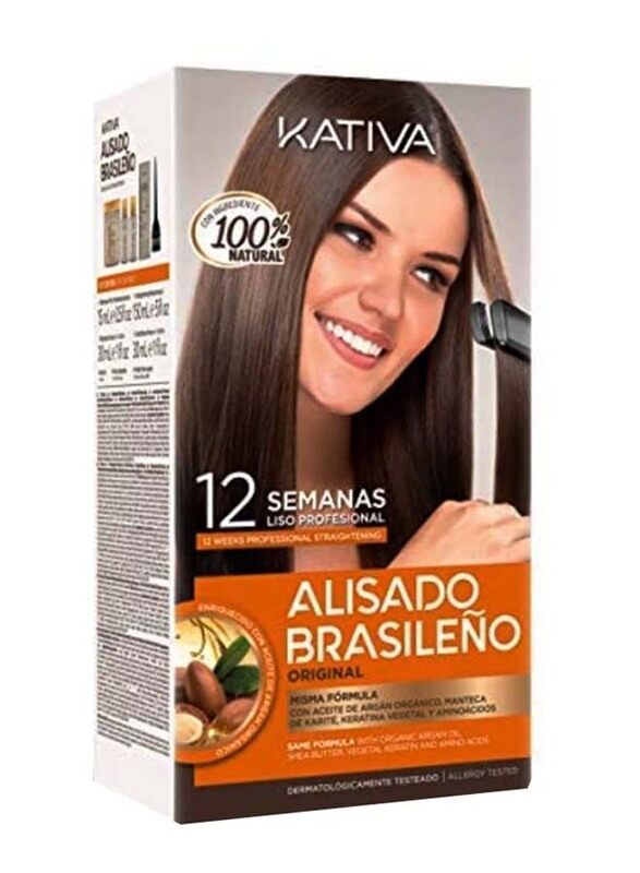 

Kativa Keratin Brazilian Smoothing Kit, Multicolour