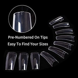Acrylic Nail Tips French Nail Tip, 500 Pieces, Clear