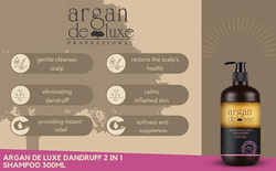 Argan De luxe Dry Scalp Care with Argan Oil 2-in-1 Anti-Dandruff Shampoo, 300ml