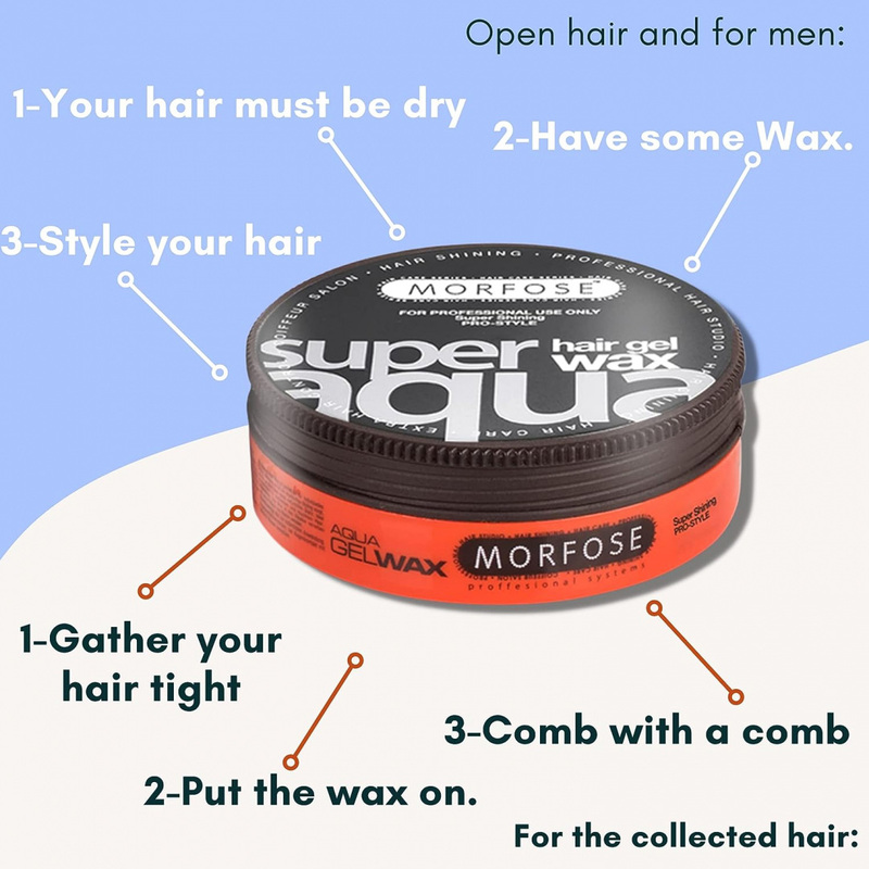 Morfose Super Aqua Hair Gel Wax, 175ml