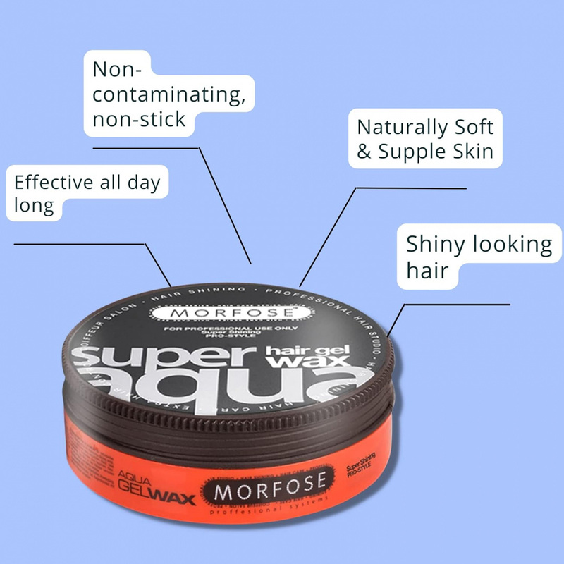 Morfose Super Aqua Hair Gel Wax, 175ml