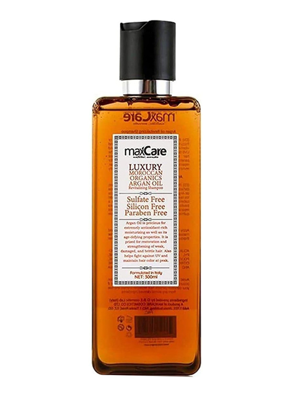 Maxcare Shampoo with Moroccan Organic Argan Oil Sulfate Free, 300ml