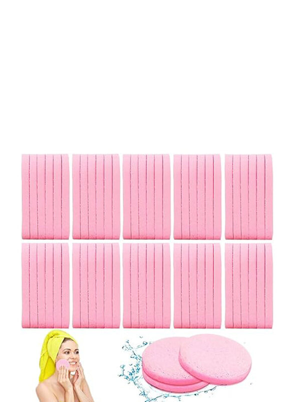 

Krg Iqn Facial Sponges Compressed Face Cleansing Sponge, 120 Pieces, Pink