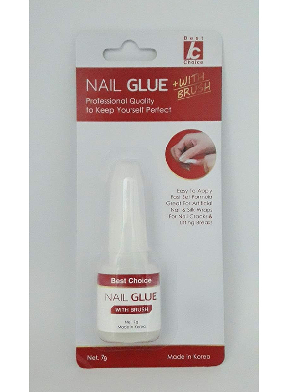 Best Choice Nail Glue with Brush, Clear