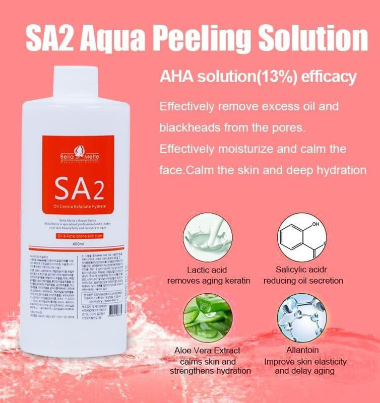 Aqua Peeling Solution AS1 SA2 AO3 Special Liquid Facial Serum, 400ml, 3 Pieces