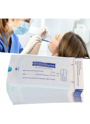 200-Piece Self-Sealing Oral Sterilization Bag, White Blue