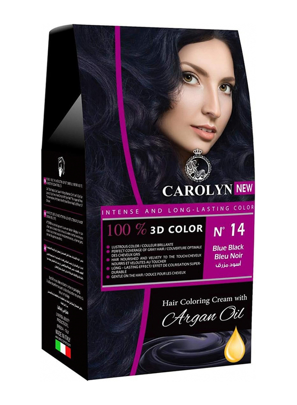 Carolyn Hair Colour, Pack of 1, 14 Blue Black