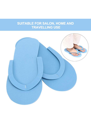Aynefy Soft Comfortable Average Size Disposable Slippers, 12 Pair, Blue