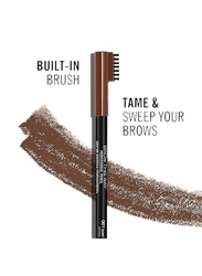 Rimmel London Professional Eyebrow Pencil with Brush Applicator, 01 Dark Brown, Brown