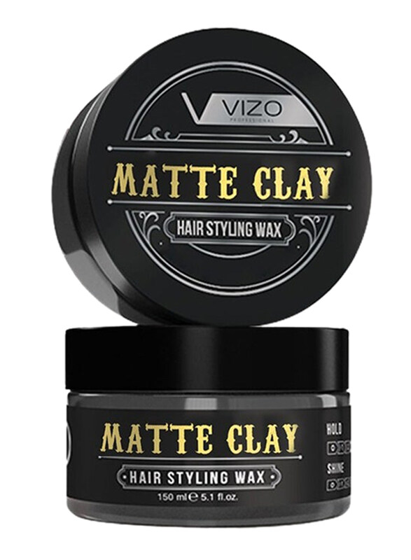 

Vizo Professional Matte Clay Hair Styling Wax for Smooth and Extra Hold Look for All Hair Types, 150ml