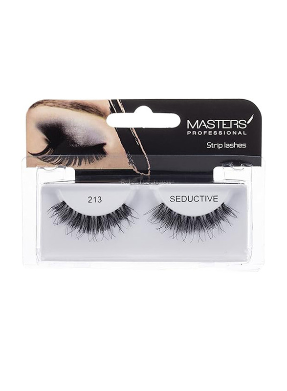 Masters Professional Strip Eye Lashes, 213, Black