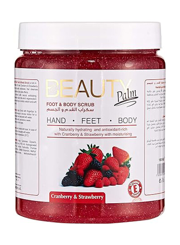 

Beauty Palm Foot and Body Cranberry Strawberries Gel Scrub, 1000 ml
