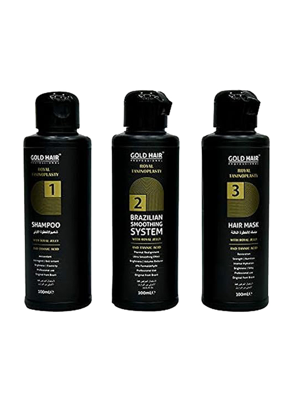 Gold Hair Royal Taninoplasty Protein Kit, 3 x 100ml