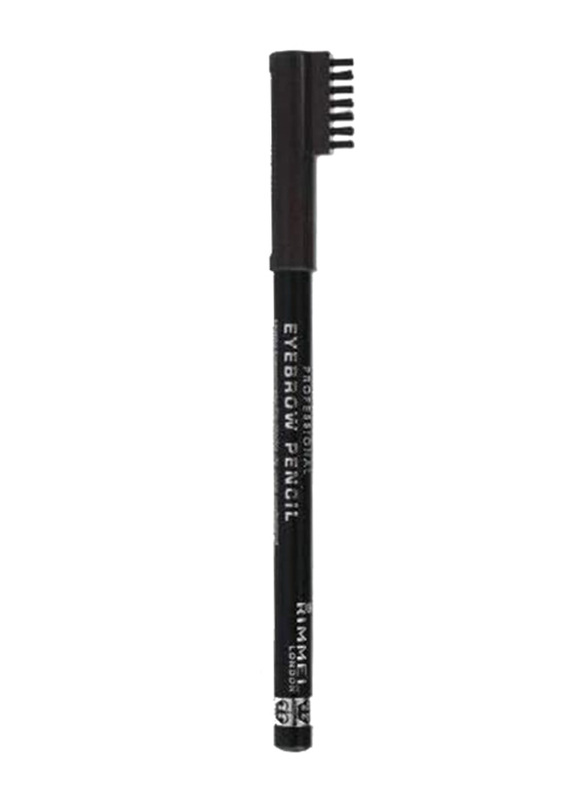 Rimmel London Professional Eyebrow Pencil, Black Brown, Black