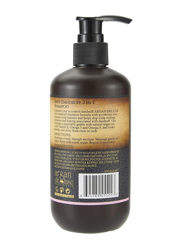 Argan De Luxe Argan De Luxe Anti Dandruff 2 in 1 Shampoo, 300ml