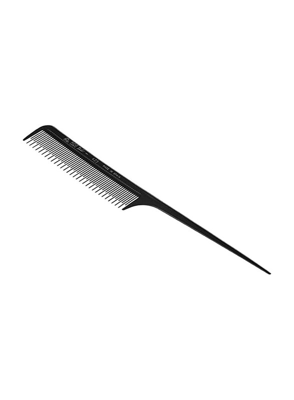 

Eurostil Pua Plastic Metallic Comb for All Hair Types, 20.5cm, Black