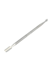 Walmeck Nail Spoon Pusher Stainless Steel Nail Cuticle Remover, Silver
