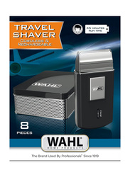 Wahl Travel Shaver Cordless & Rechargeable Electric Shaver Set for Men, Black