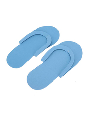 Aynefy Soft Comfortable Average Size Disposable Slippers, 12 Pair, Blue