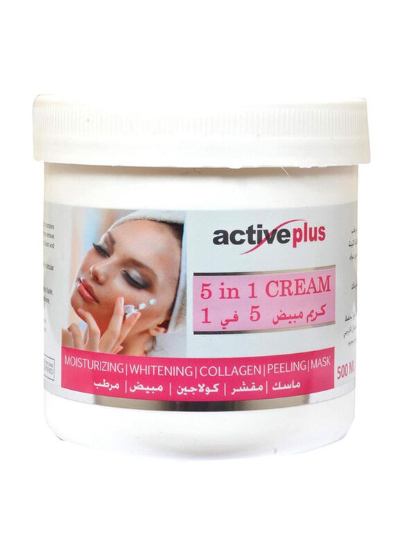 

Active Plus 5-in-1 Moisturizing and Whitening Face Cream, 500ml