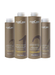 Max Care Professional Brazilian Keratin Hair Straightener Kit, 4 Pieces