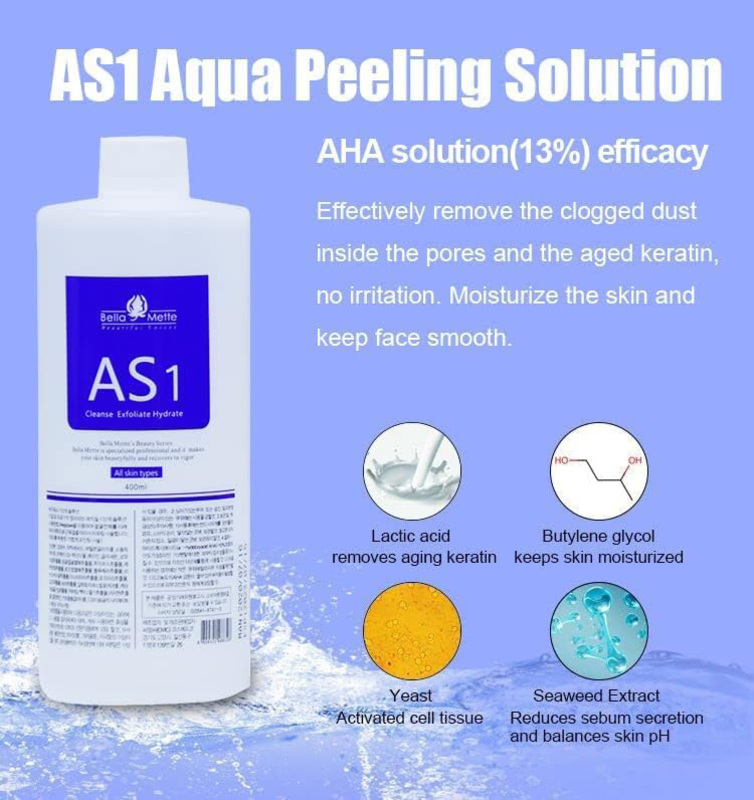 Aqua Peeling Solution AS1 SA2 AO3 Special Liquid Facial Serum, 400ml, 3 Pieces