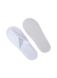 Xena Dolphin Premium Disposable Spa Slippers for 7-11 US Men or 8-12 US Women, 25 Pairs, White