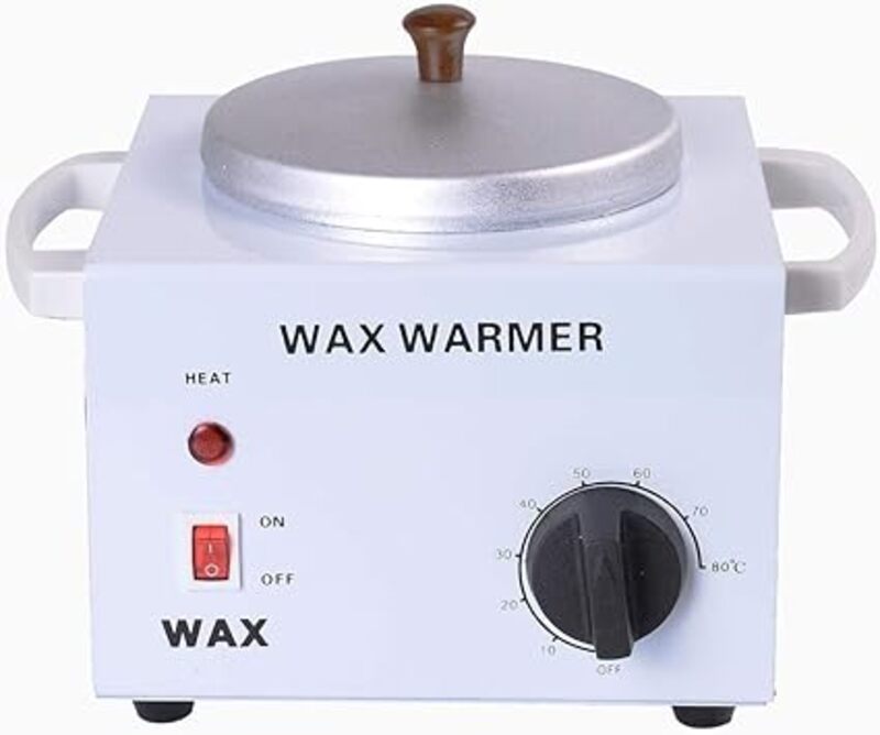 Single Depilatory Wax Warmer/Heater for Hair Removal, White