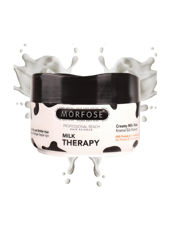 Morfose Milk Therapy Hair Shampoo and Hair Mask Set for Dry Hair, 2 x 500ml