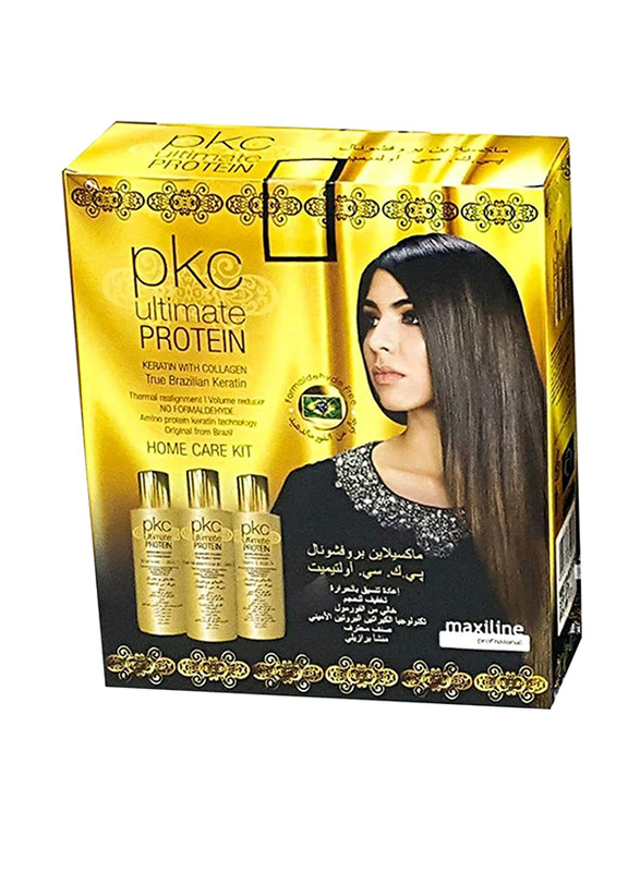 Pkc Ultimate Protein Keratin With Collagen Straightening Professional Home Care Set