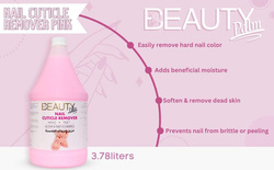 Beauty Palm Active & Fast Cleansing Nail Cuticle Remover, 1 Gallon, Pink