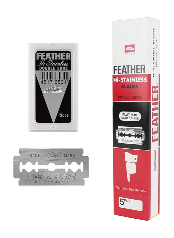 

Feather Double Edge Safety Razor Blades, 100 Pieces