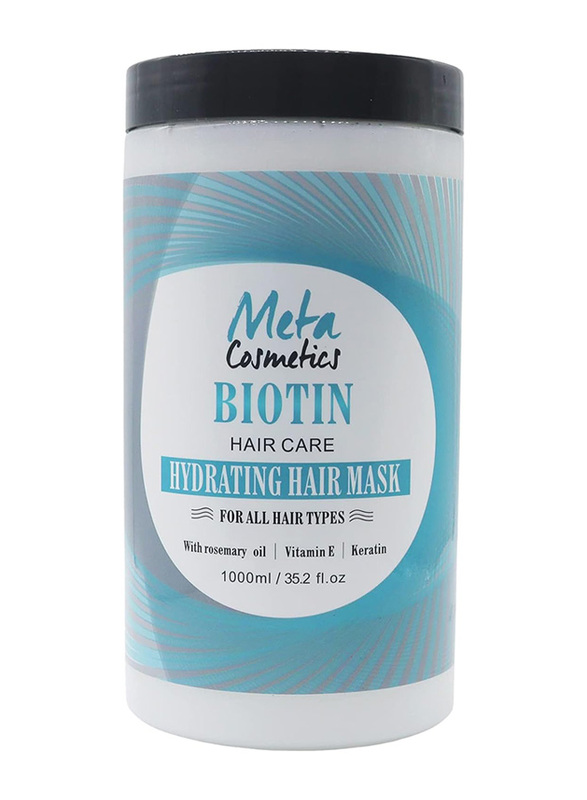 Meta Cosmetics Moisturizing Hair Mask with Biotin Deeply Moisturizes The Scalp, 1000ml