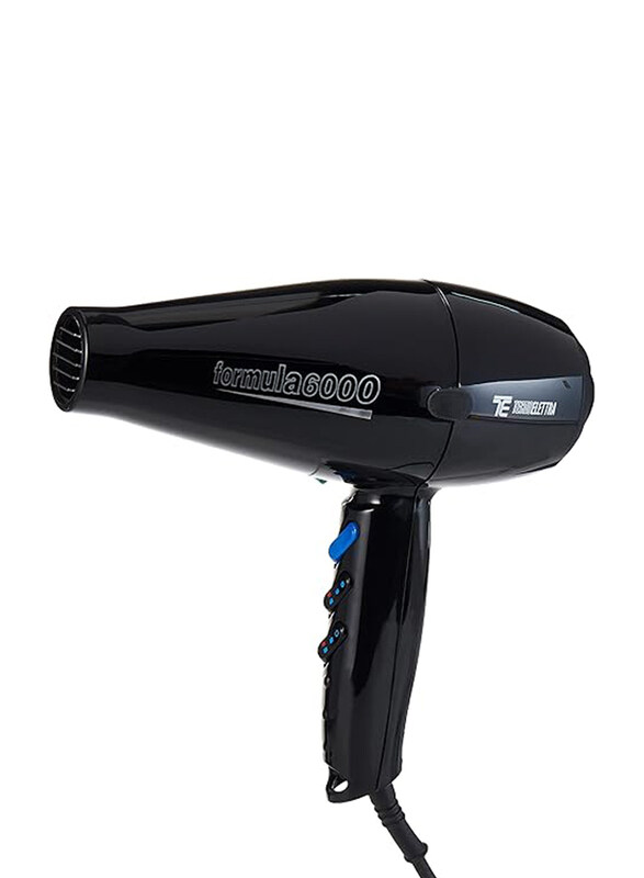 

Techno Electra Formula 6000 Hair Dryer with 3 Meter Cord, 2500W, Black