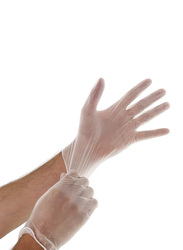 FXDJH General Purpose Disposable Powder Free Vinyl Gloves, 100 Pieces