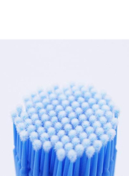 Mollensiuer Microblading Small Pointed Tip Head Cotton Swab, 300 Pieces, Blue
