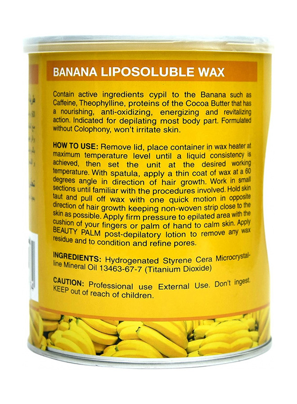 Beauty Palm Depilatory Banana Wax Hair Removal, 800ml