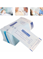 200-Piece Self-Sealing Oral Sterilization Bag, White Blue