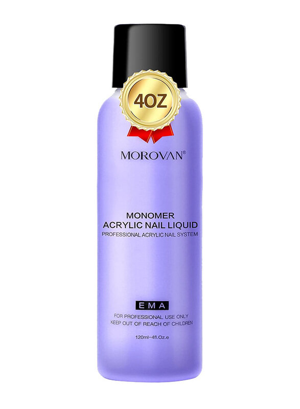 

Morovan Monomer Acrylic Nail Liquid, 4oz, Clear