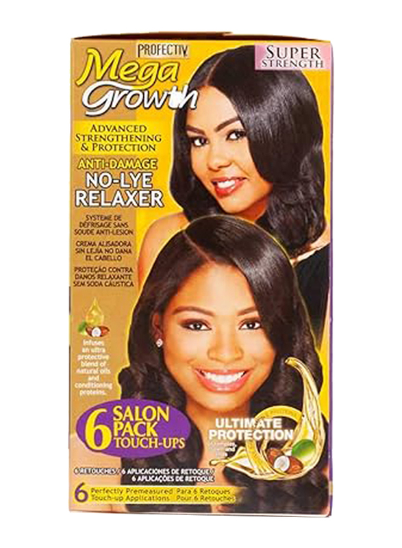 Mega Growth Profectiv Relaxer Super Strength No-Lye Relaxer, 6 Pieces