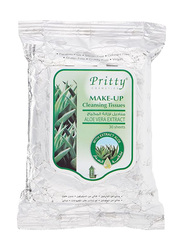 Pritty Aloe Makeup Cleansing Tissue, 30 Pieces, White