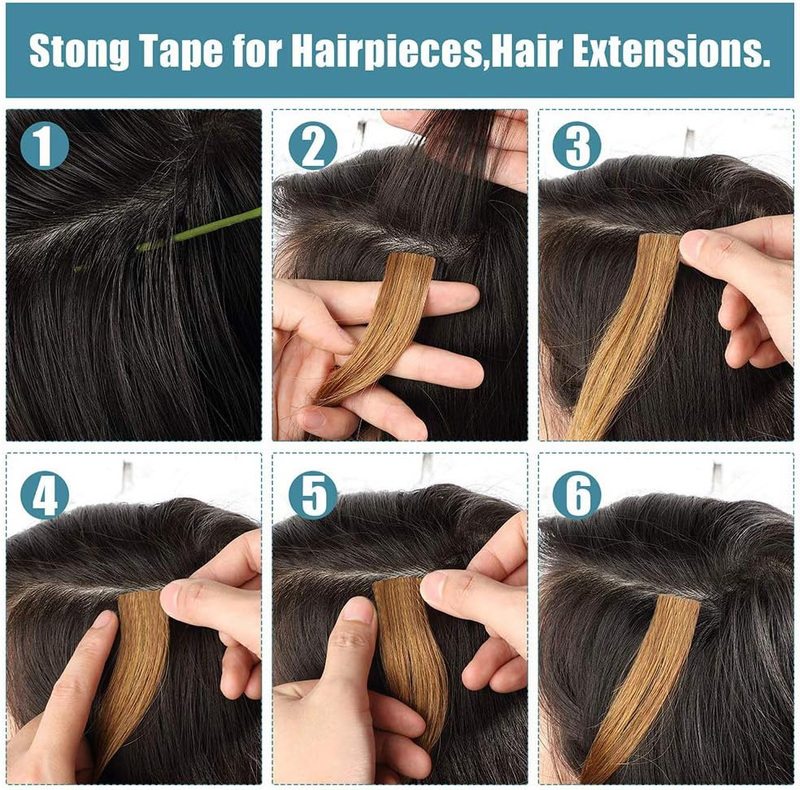 Bull & Bear Double Sided Hair Extension Tapes, 3 x 24 Pieces