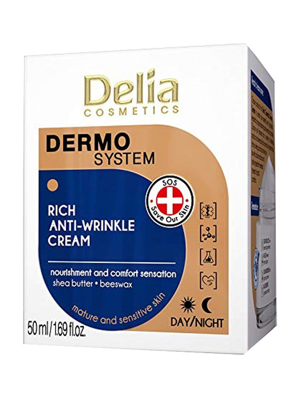 Delia Dermo System Rich Anti Wrinkle Face Cream, 50ml